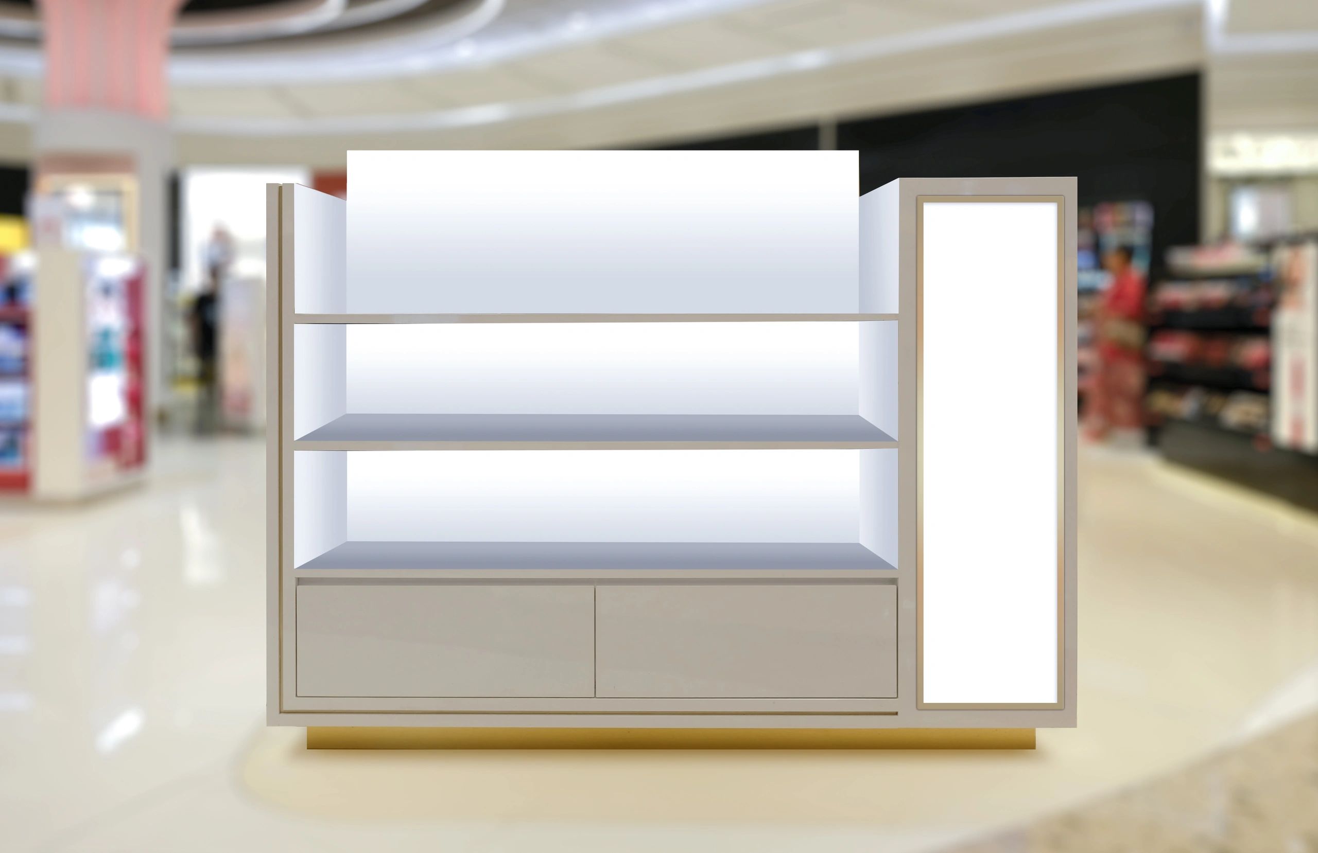 Minimal luxury retail display backdrop
