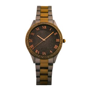 IWC Portugieser style dress watch with Roman numerals on dark background