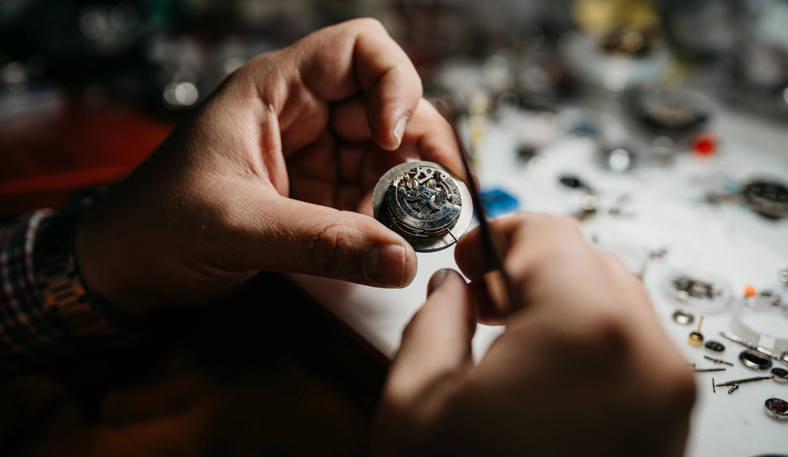 Watchmaker workshop craftsmanship