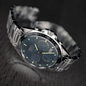 Hublot Big Bang style luxury chronograph on dark background with bold metallic highlights