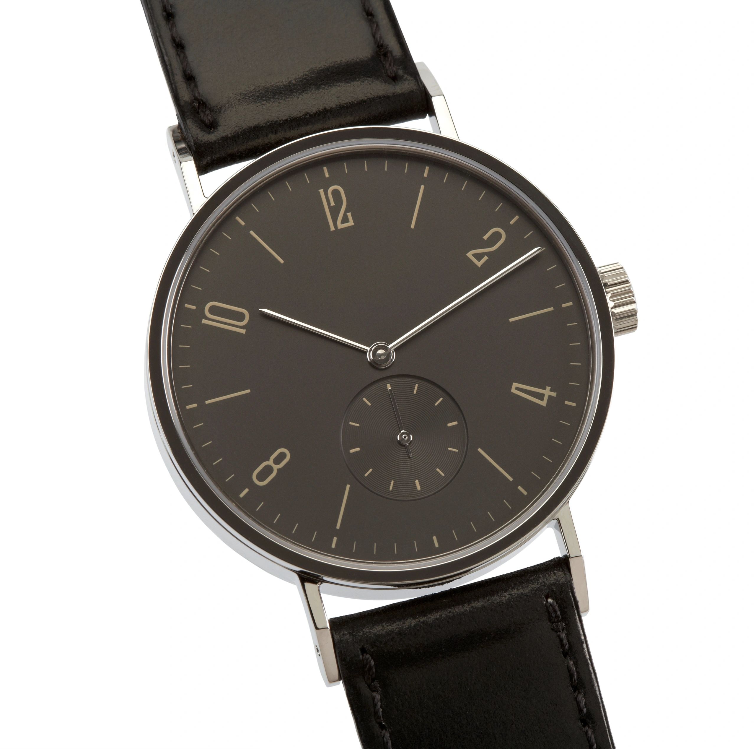 Classic dress watch photographed in studio